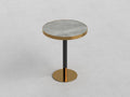 Modern Marble-Style 60Q Round Gray Table