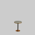Modern Marble-Style 70Q Round Gray Table