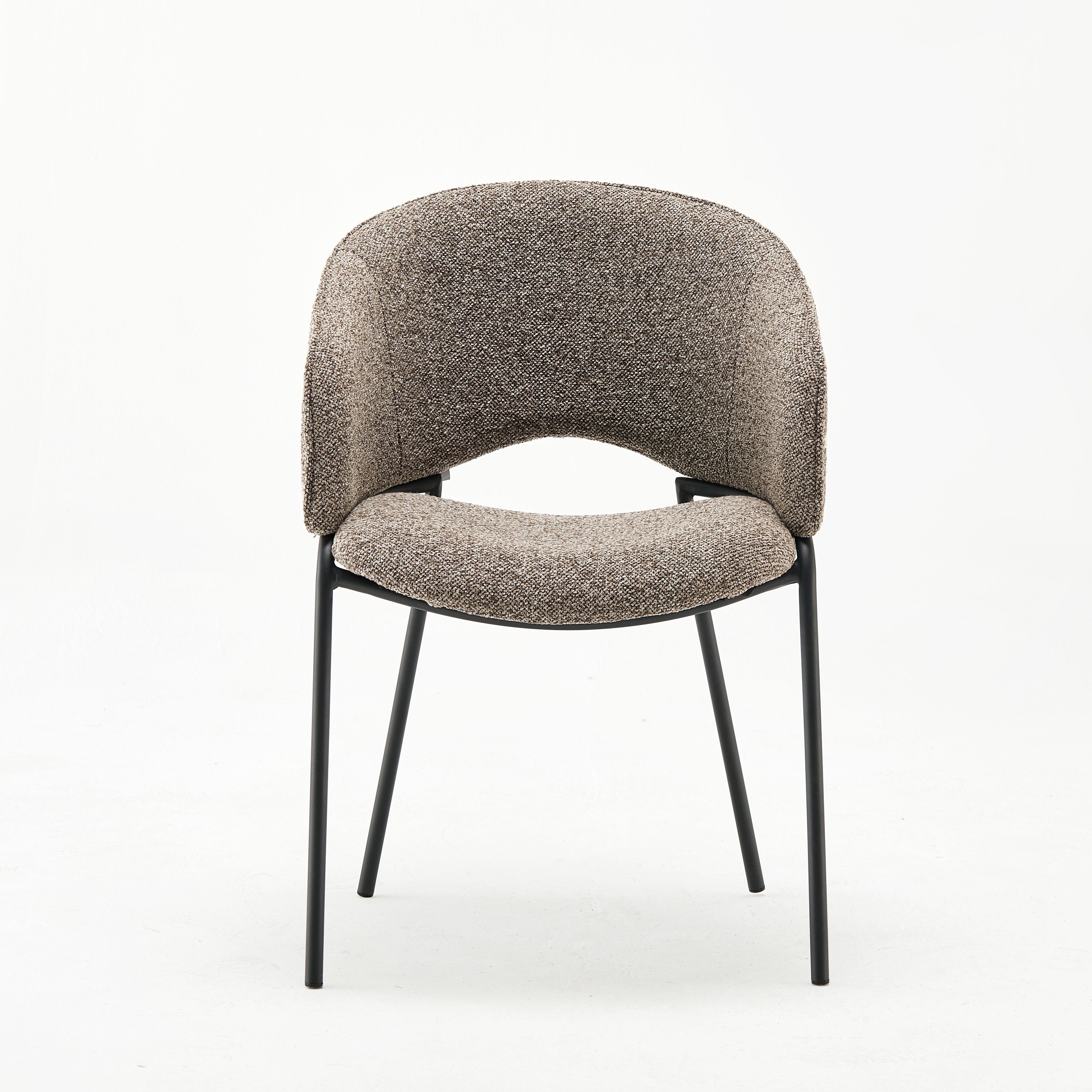 Modern Upholstered Gino Brown Chair