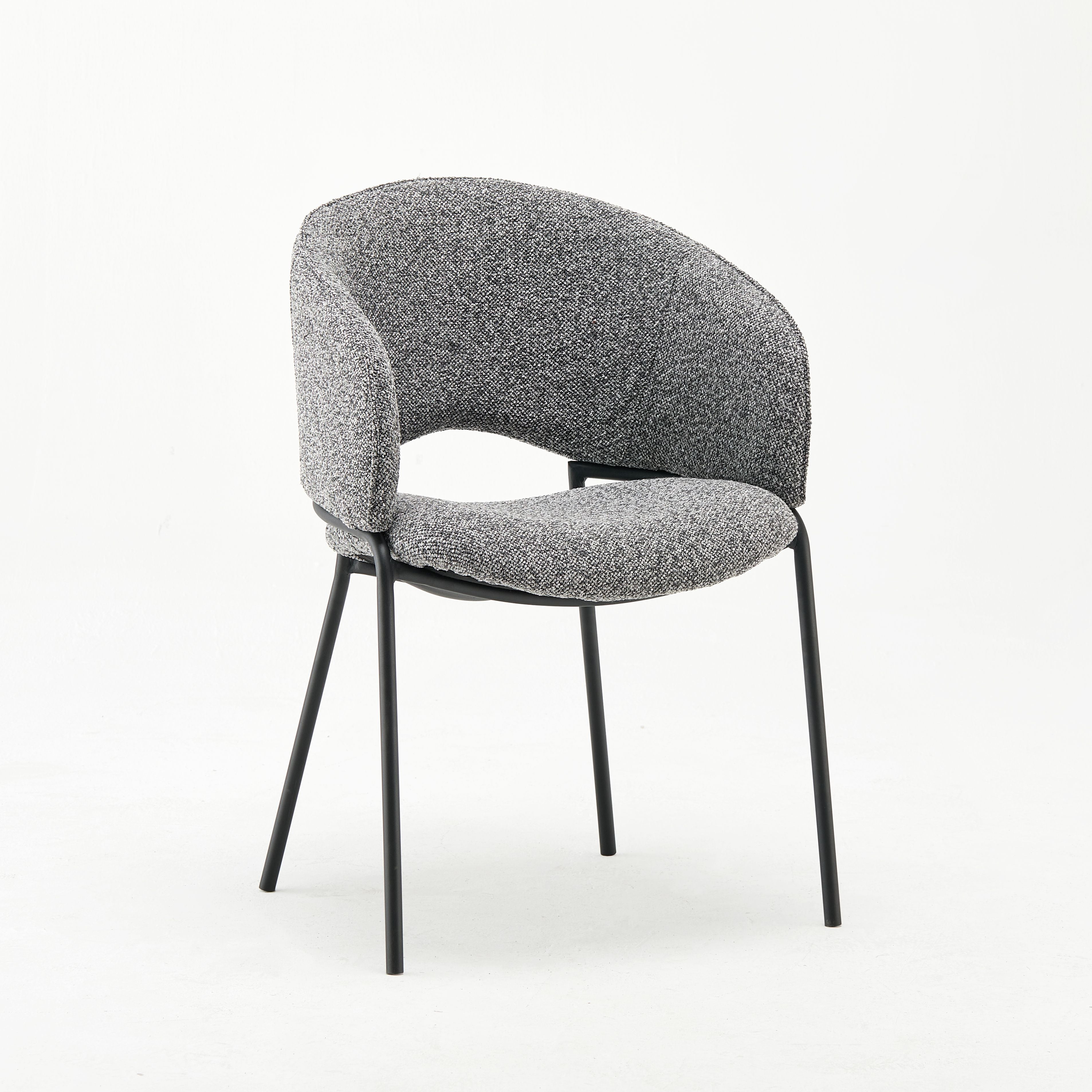 Modern Upholstered Gino Gray Chair