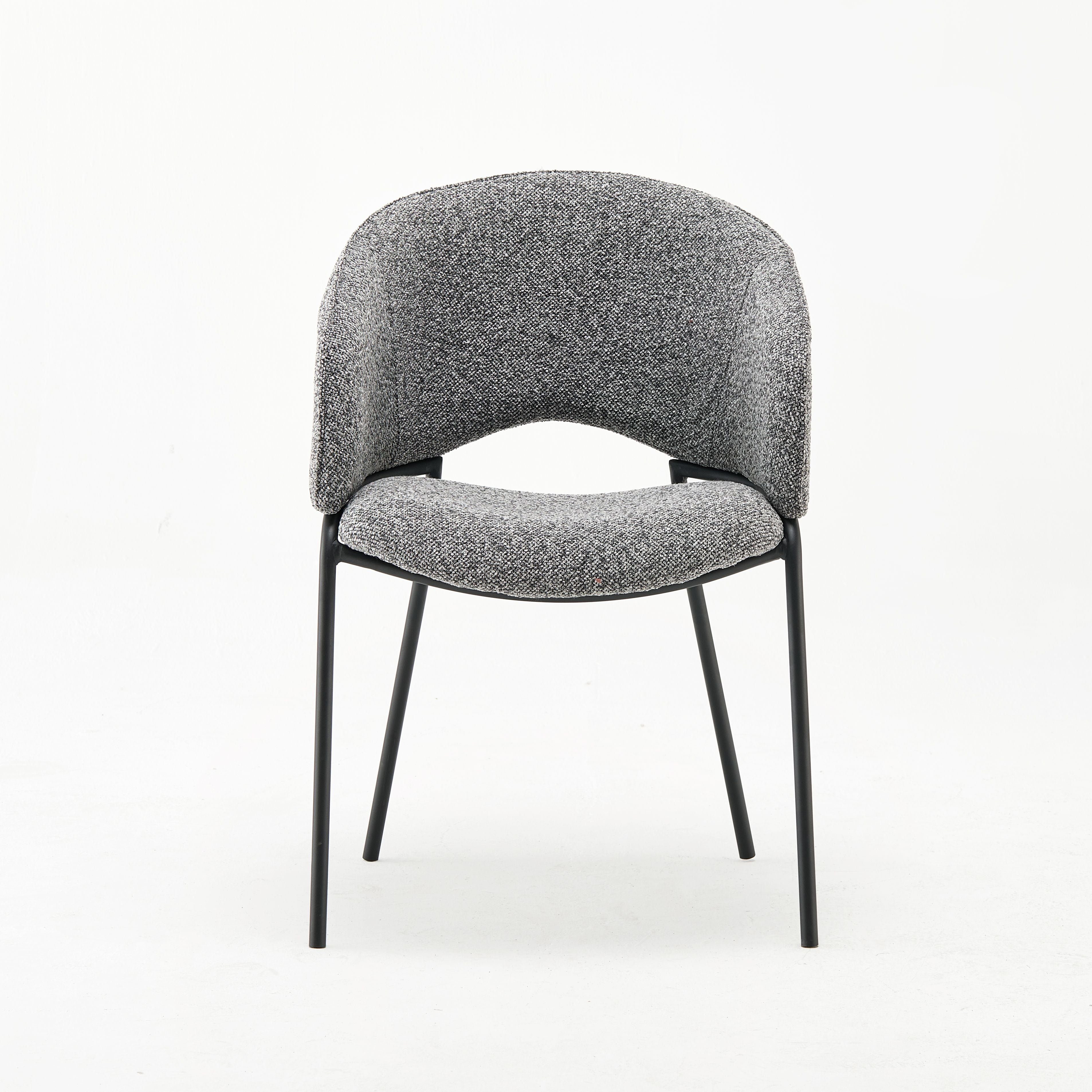 Modern Upholstered Gino Gray Chair