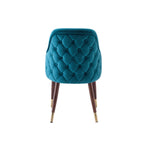 Teal Coco Accent Chair with Quilted Upholstery